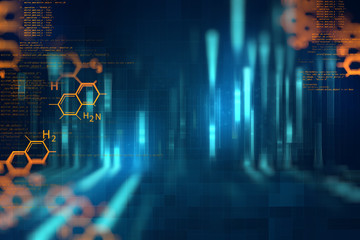 digital code number abstract technology background