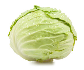 green cabbage water drop isolated © onairjiw