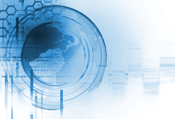 digital code number abstract technology background