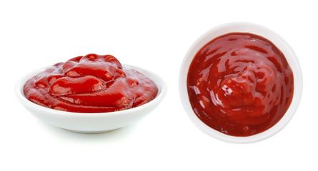 tomato sauce isolated on white background