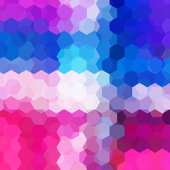 Fototapeta na wymiar abstract background with pink, blue, white hexagons