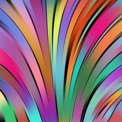 Colorful smooth light rainbow-colored lines background