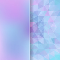 abstract background consisting of triangles and matt  glass