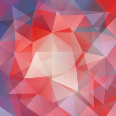 abstract background consisting of red, blue triangles