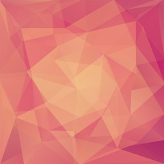 abstract background consisting of pink, orange triangles