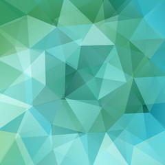 abstract background consisting of green, blue triangles