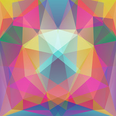 abstract background consisting of colorful triangles