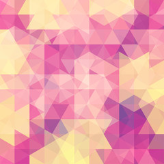 abstract background consisting of yellow, pink  triangles