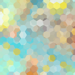 Fototapeta na wymiar abstract background consisting of pastel blue, yellow hexagons