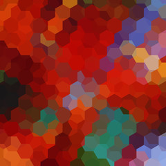 Fototapeta na wymiar abstract background consisting of red, brown hexagons