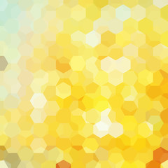 abstract background with yellow hexagon