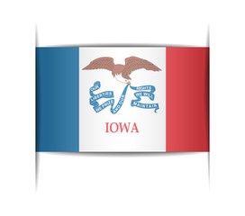 Flag of the state of Iowa.