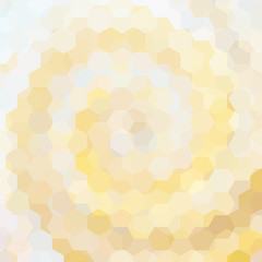 Fototapeta na wymiar abstract background consisting of yellow, white, beige hexagons