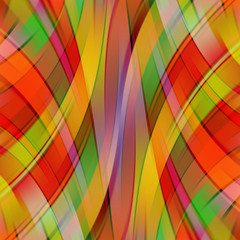 Colorful smooth light lines background. Yellow, red, green colors