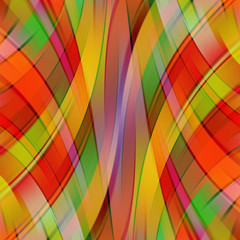 Colorful smooth light lines background. Yellow, red, green colors