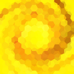 abstract background consisting of yellow, orange hexagons