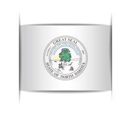 Seal of the state of North Dakota.