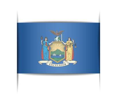Flag of the state of New York.