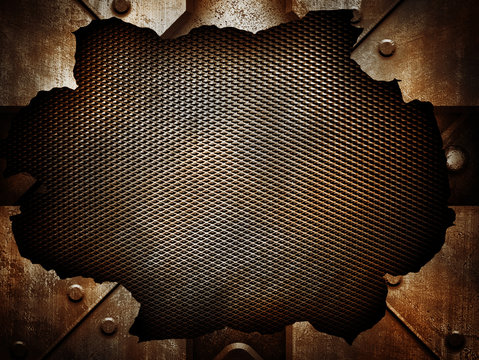 cracked metal background