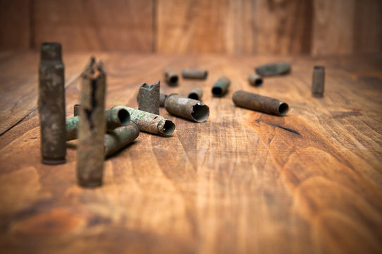 Old cartridge shells