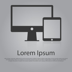 Vector icon of Responsive Design concept