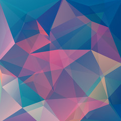 abstract background consisting of pink, blue triangles