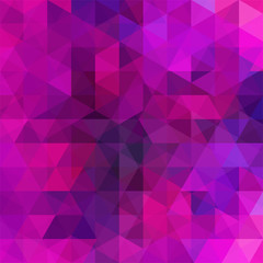 abstract background consisting of pink, purple triangles, vector