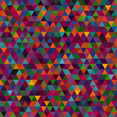 abstract background consisting of small colorful triangles