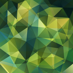 abstract background consisting of green triangles, vector illustration