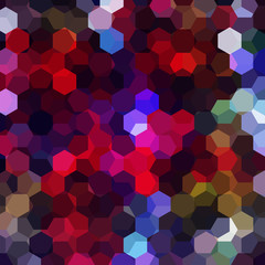 Fototapeta na wymiar abstract background consisting of black, red, blue hexagons, vector