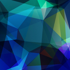 abstract background consisting of green, blue triangles, vector