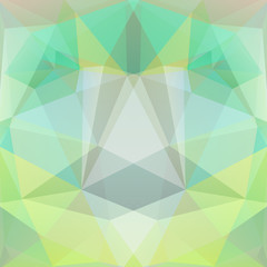 abstract background consisting of light green triangles, vector