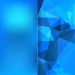 abstract background consisting of blue triangles, vector