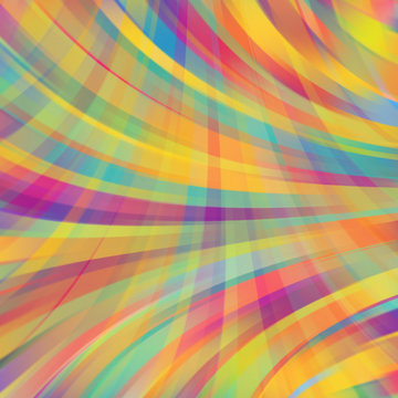 Colorful smooth light lines background. Pastel colors. Vector © tashechka