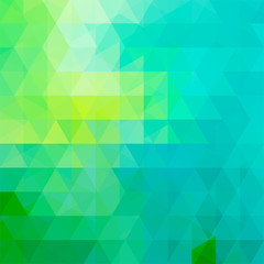 Fototapeta na wymiar abstract background consisting of green, blue triangles