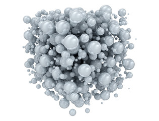 Abstract spheres with reflective surface