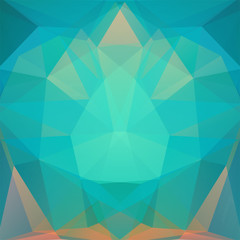 abstract background consisting of green, blue, beige triangles