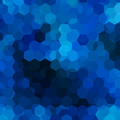 abstract background consisting of dark blue hexagons