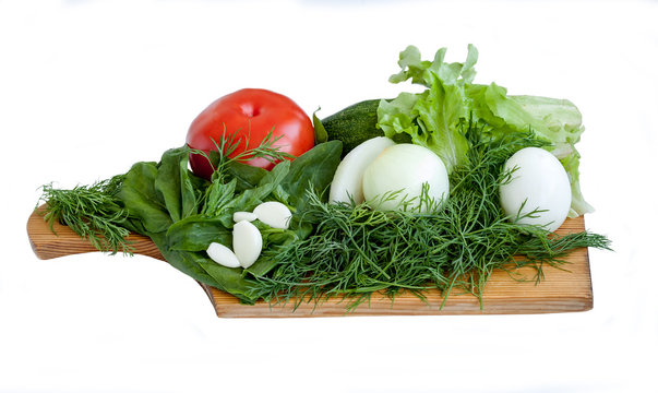 Vegetables for salad