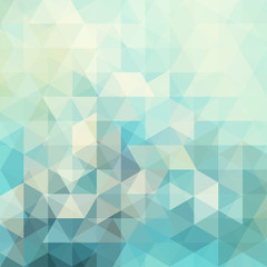 abstract background consisting of light green, blue triangles