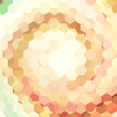 Fototapeta na wymiar abstract background consisting of beige, brown hexagons