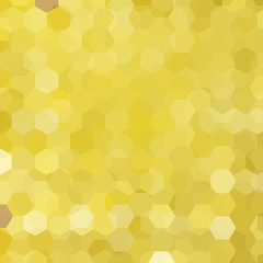 abstract background consisting of yellow hexagons