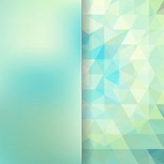 abstract background consisting of light green triangles