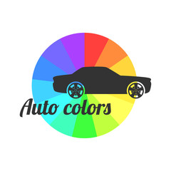 Car paint vector logo template, badge, icon
