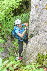 Klettererlebnis im Klettersteig