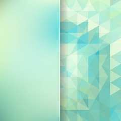 abstract background consisting of light green triangles