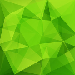 Naklejka na ściany i meble abstract background consisting of green triangles