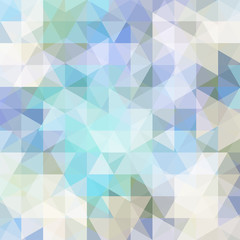 abstract background consisting of blue, white triangles