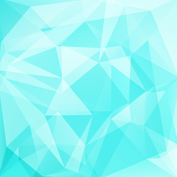 abstract background consisting of blue, white triangles