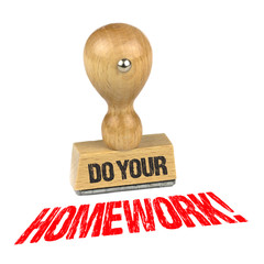 Do your Homework! - Stempel